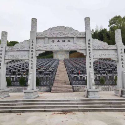 陵园大理石石雕牌坊