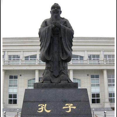 校园广场铜雕大型古代名人孔子博鱼网页版