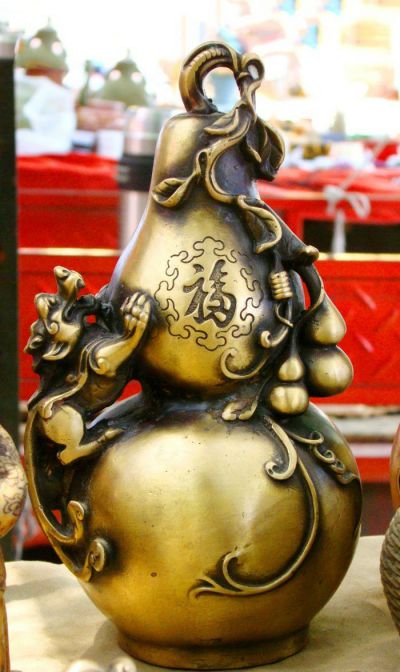 寺庙庭院纯铜工艺葫芦博鱼网页版