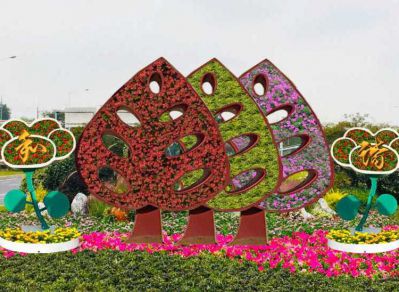 五色草造型大型仿真植物绿雕 立体花坛仿真植物博鱼网页版