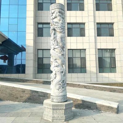 大理石石雕盘龙广场文化柱博鱼网页版