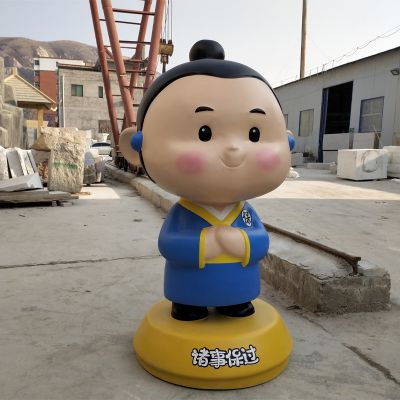 园林景观美卡通公仔玻璃钢博鱼网页版