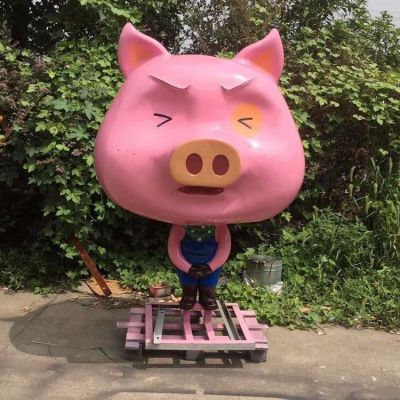 户外园林玻璃钢卡通动物摆件博鱼网页版