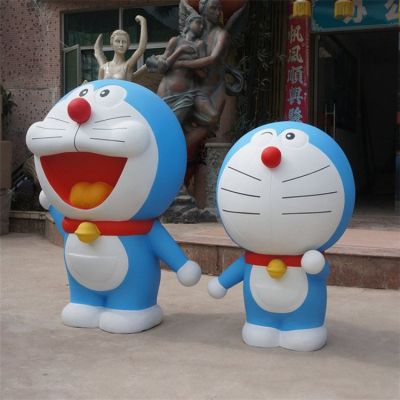 儿童乐园装饰玻璃钢卡通哆啦梦公仔博鱼网页版