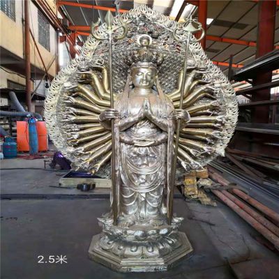 景区寺庙大型景观不锈钢千手观音博鱼网页版