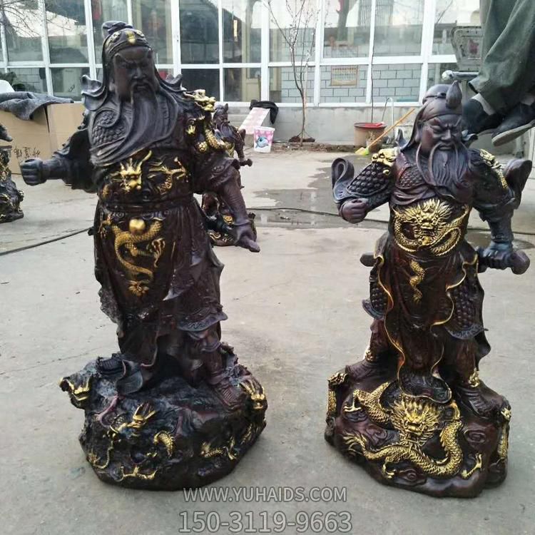 玻璃钢仿铜寺庙景观关公博鱼网页版