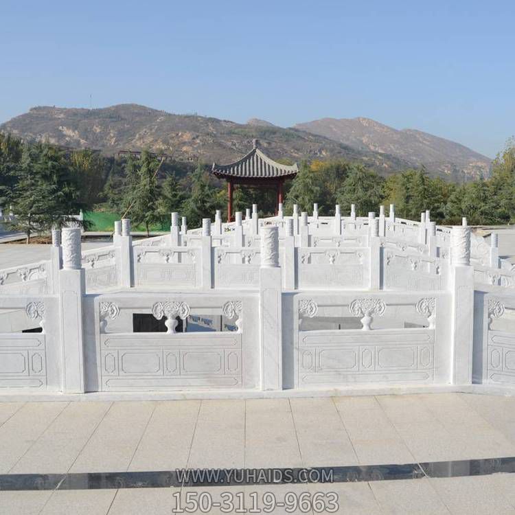 旅游景点街边摆放汉白玉仿古栏杆栏板博鱼网页版