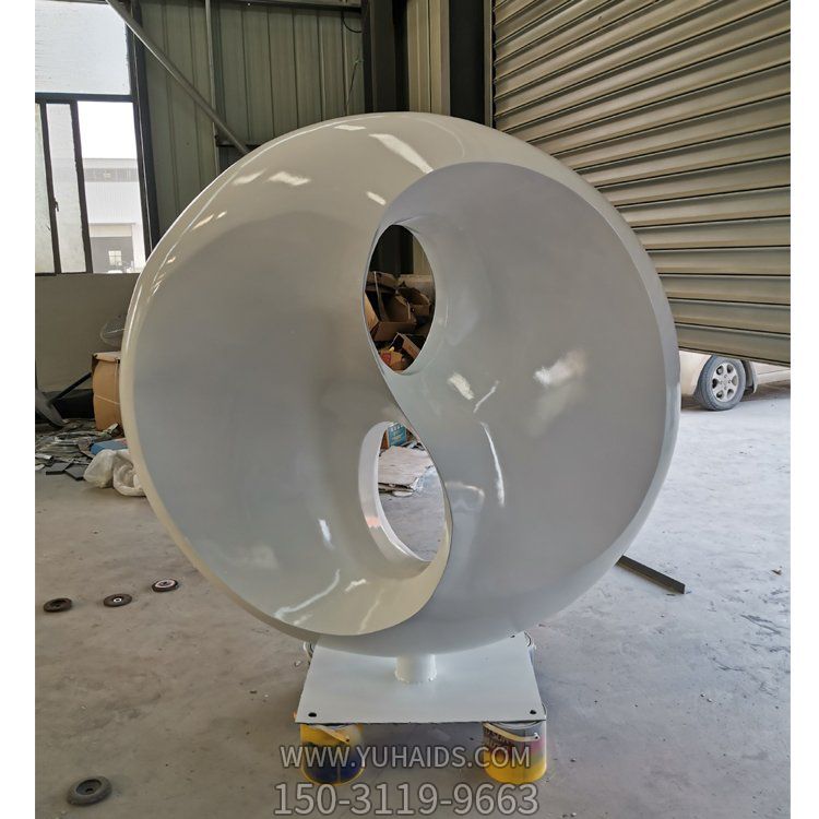 不锈钢异形圆环博鱼网页版 广场公园现代水景摆件