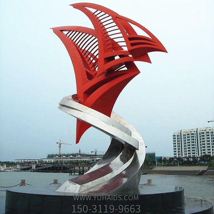 户外广场大型不锈钢抽象景观摆件博鱼网页版