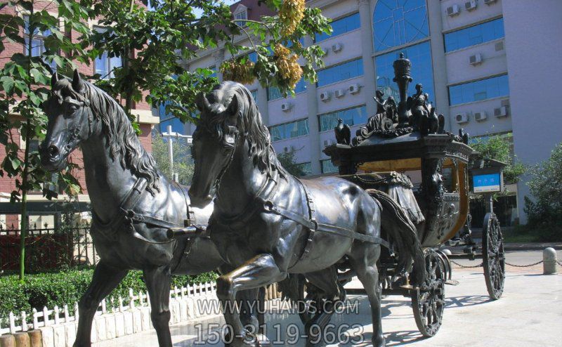 学校景区铸造青铜马车博鱼网页版