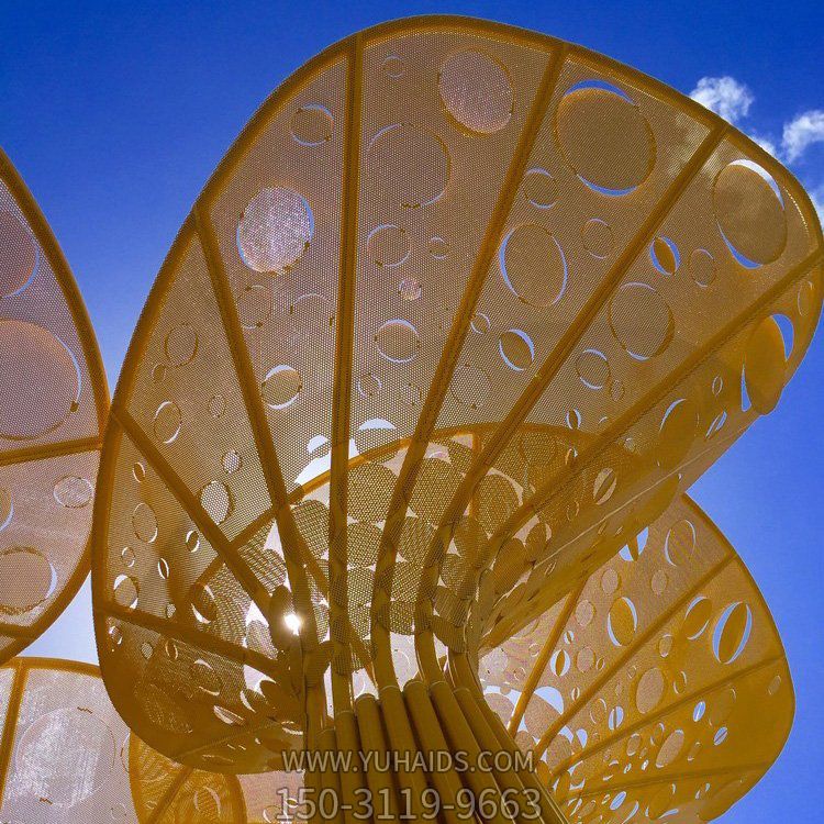 铁艺不锈钢抽象树，大型树叶遮阳亭子博鱼网页版