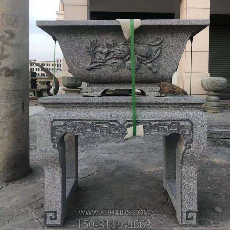 庭院户外花岗岩中式仿古花园盆景底座花架博鱼网页版