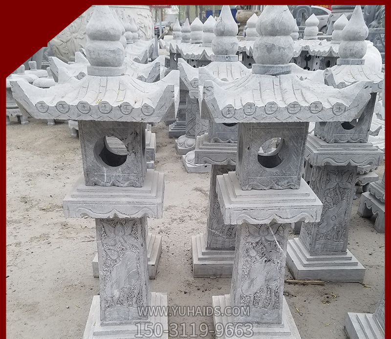 仿古青石灯笼寺庙户外装饰石雕博鱼网页版