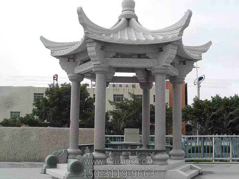 法院户外摆放花岗岩仿古建六角凉亭博鱼网页版