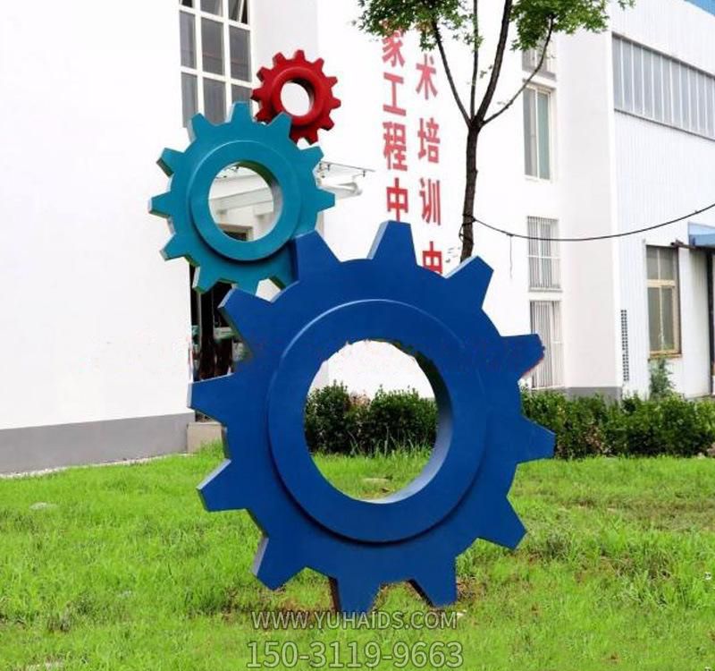别墅小区创意玻璃钢铸造齿轮博鱼网页版