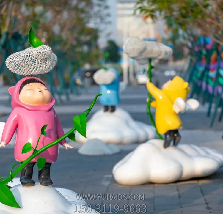 创意幼儿园玻璃钢可爱的卡通人物摆件博鱼网页版
