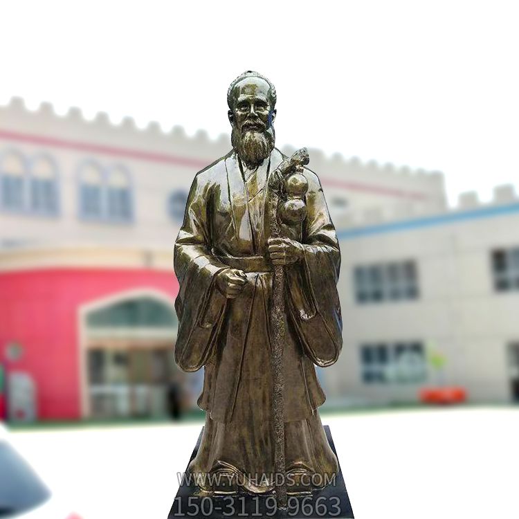 医院著名医学人物仿铜玻璃钢孙思邈雕像博鱼网页版