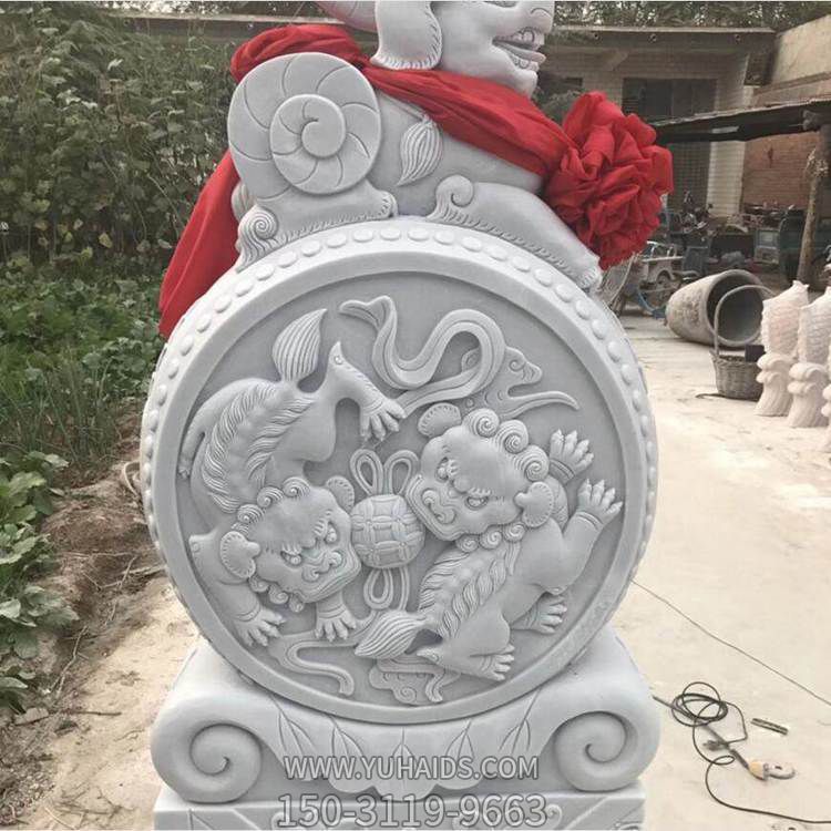 门口镇宅吉祥石鼓墩装饰雕刻摆件博鱼网页版