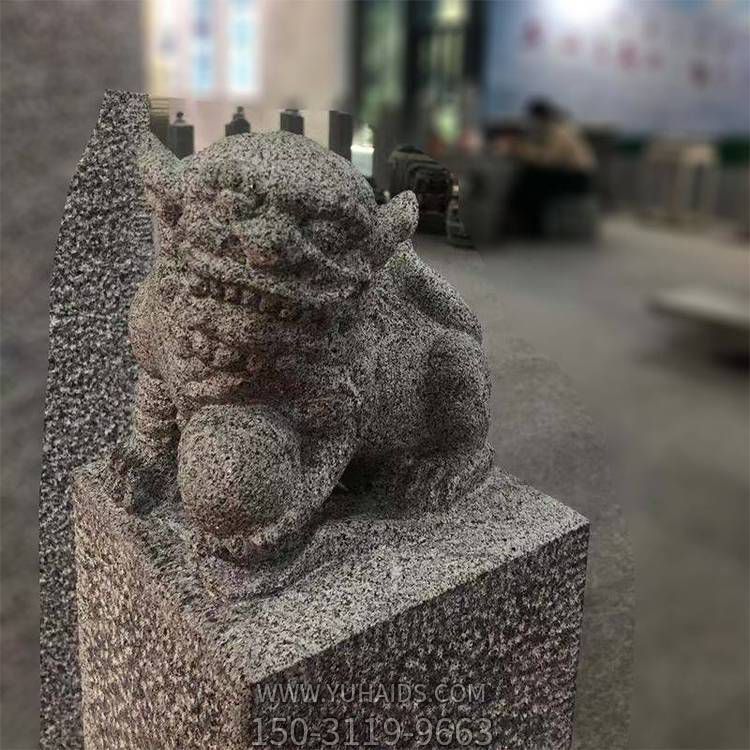 砂石青石石雕户外景观狮子博鱼网页版
