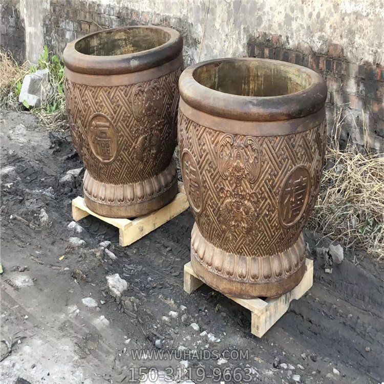 老石槽博鱼网页版 庭院寺庙仿古做旧鱼缸