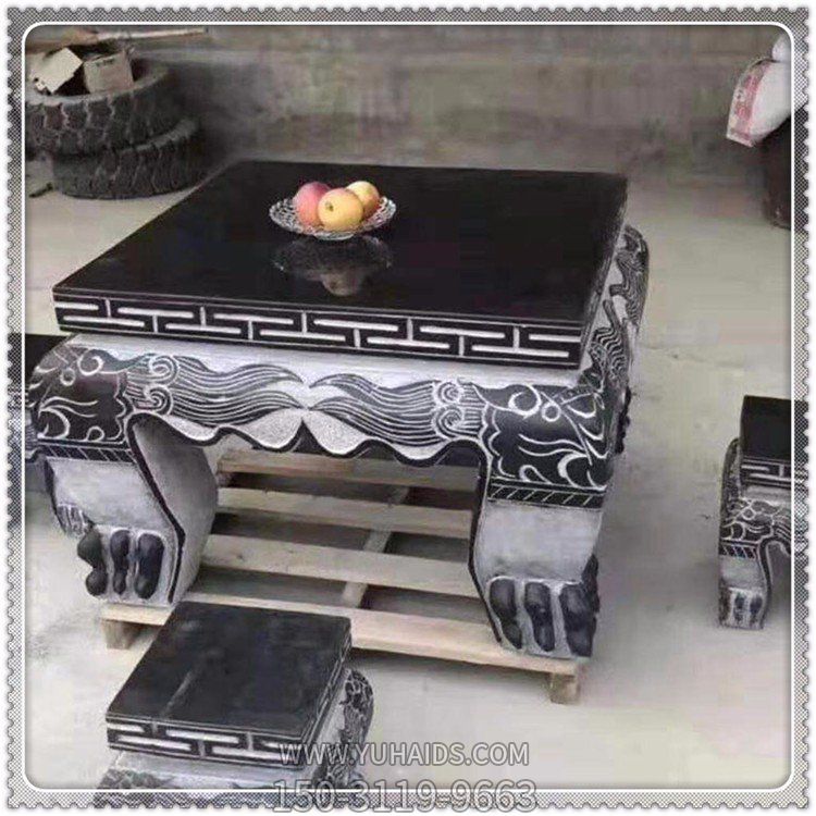 庭院家用青石石雕石桌博鱼网页版