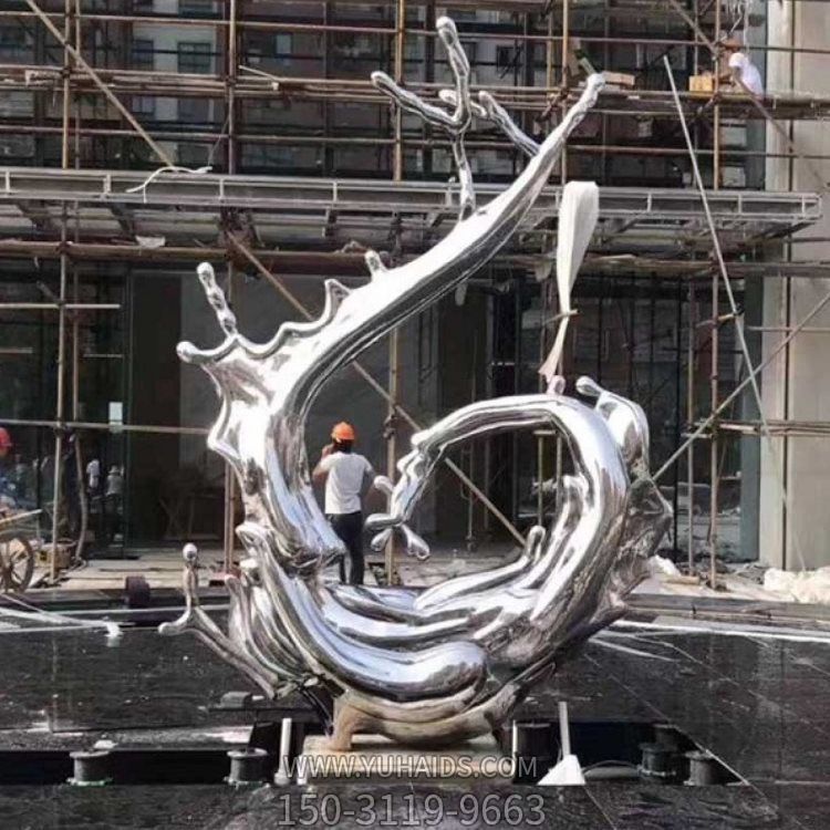 不锈钢镜面小区创意海浪博鱼网页版