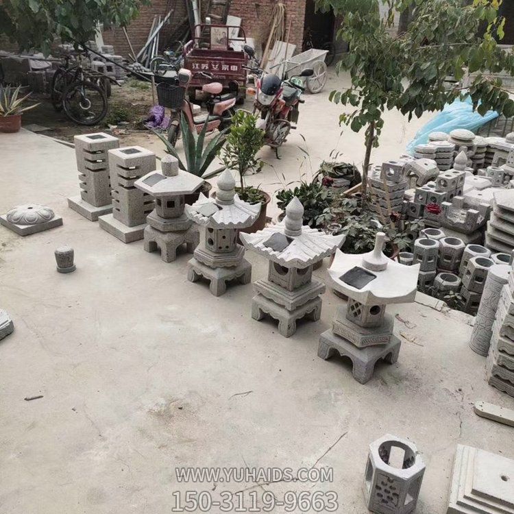 大理石仿古太阳能石灯园林广场摆件博鱼网页版