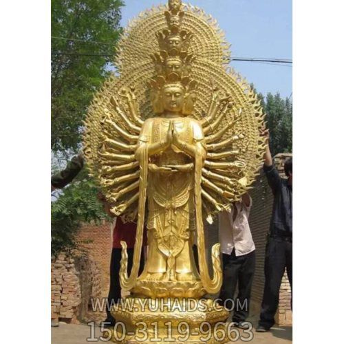 寺庙铸铜千手观音菩萨博鱼网页版