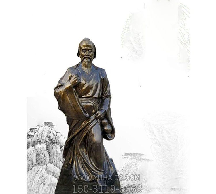 景区玻璃钢仿铜古代名医华佗博鱼网页版