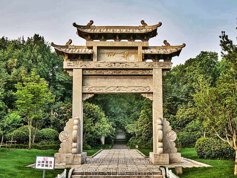 山林景观花岗岩单门三楼牌坊博鱼网页版
