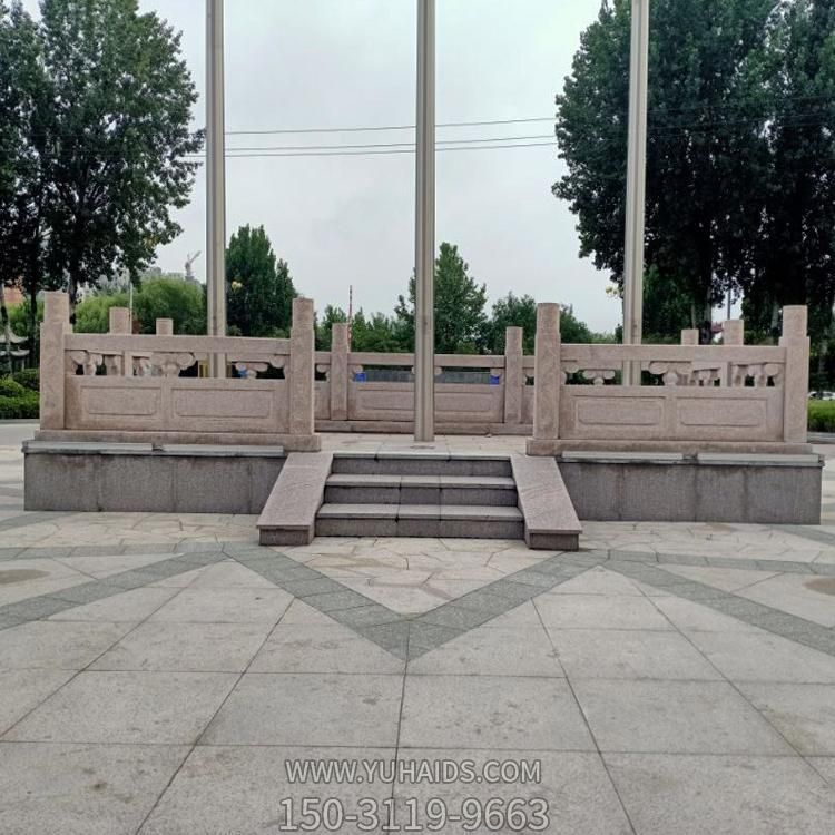 景点校园大理石石雕旗台围栏博鱼网页版