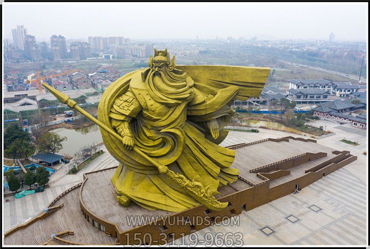 景区广场摆放铜雕立式关公武财神博鱼网页版  