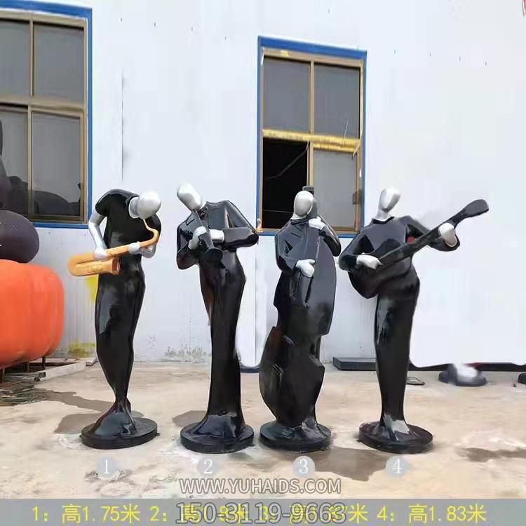 玻璃钢户外园林景观抽象演奏乐器的人物博鱼网页版