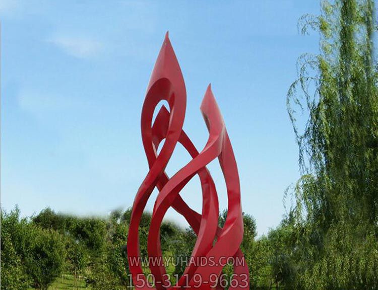 广场不锈钢红色花瓣博鱼网页版