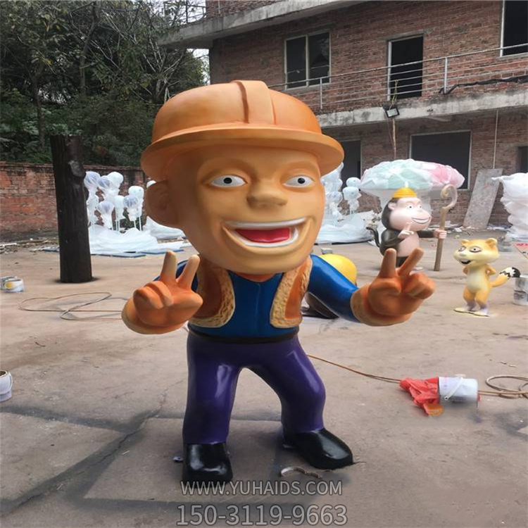 光头强玻璃钢博鱼网页版，比v的光头强