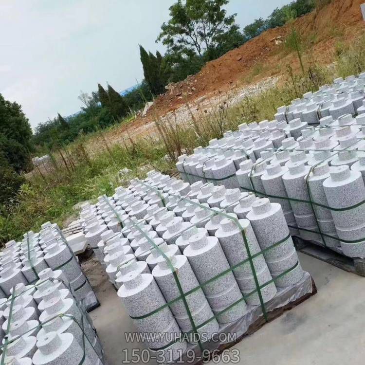 天然花缸岩雕刻公园门口摆放挡车石柱博鱼网页版
