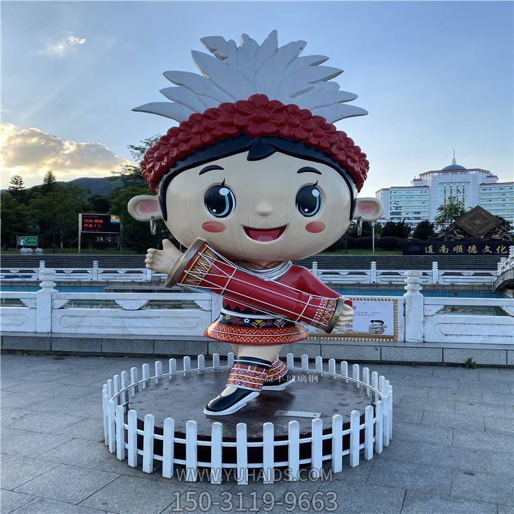 广场奏乐民族人物玻璃钢博鱼网页版