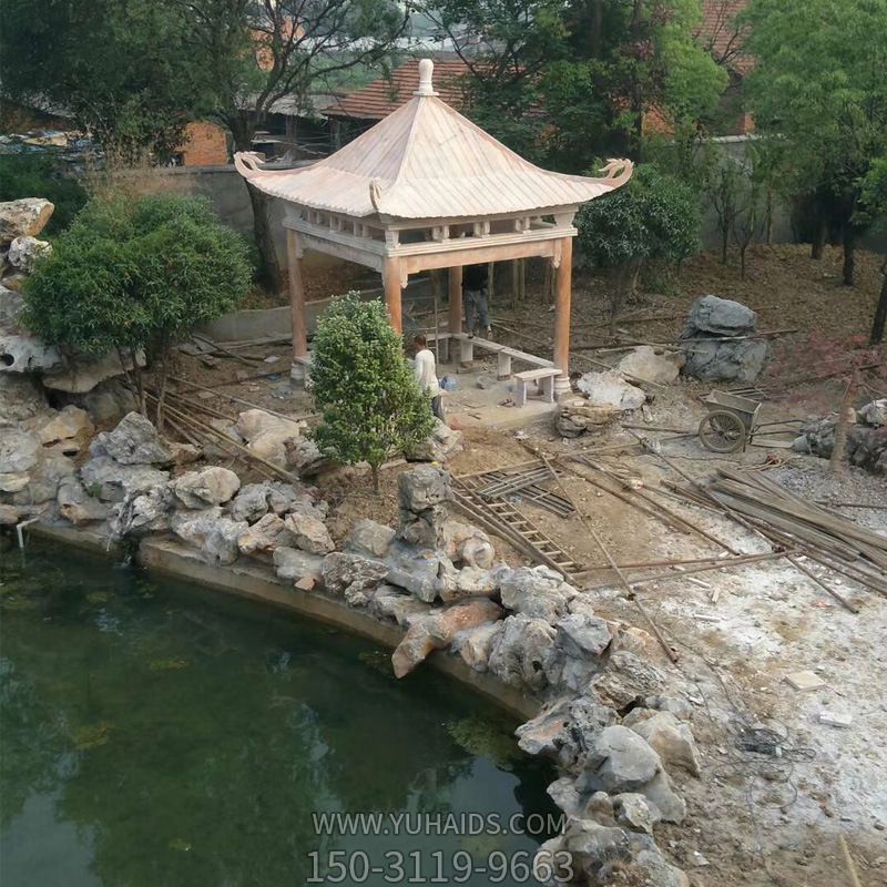 新中式园林摆放四角仿古建筑凉亭博鱼网页版