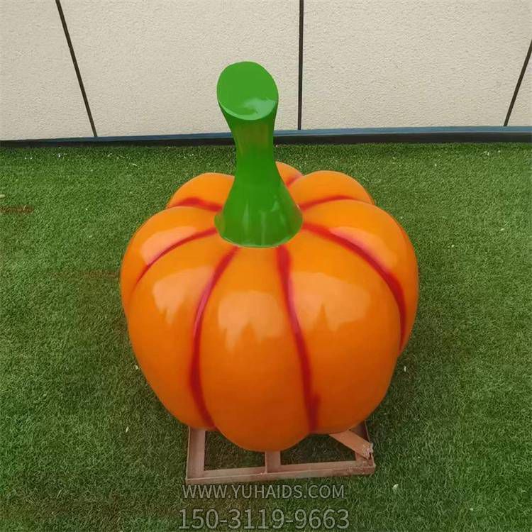 园林户外玻璃钢仿真蔬菜南瓜博鱼网页版