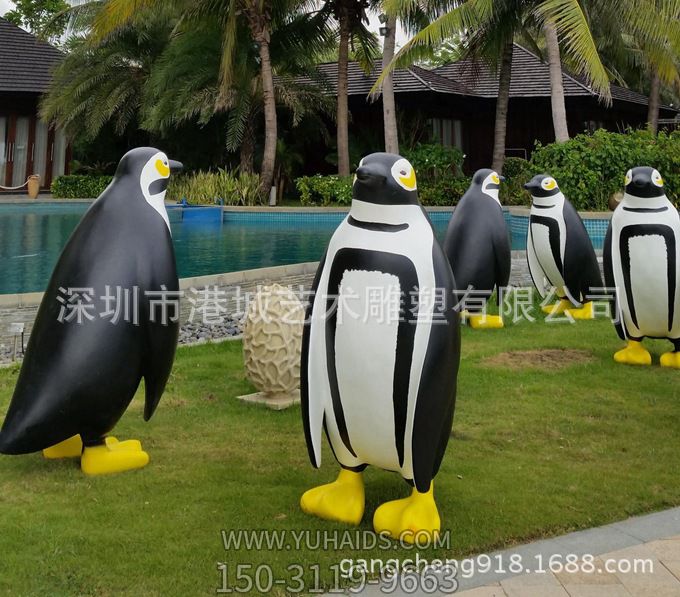 草坪玻璃钢成群结队的企鹅博鱼网页版