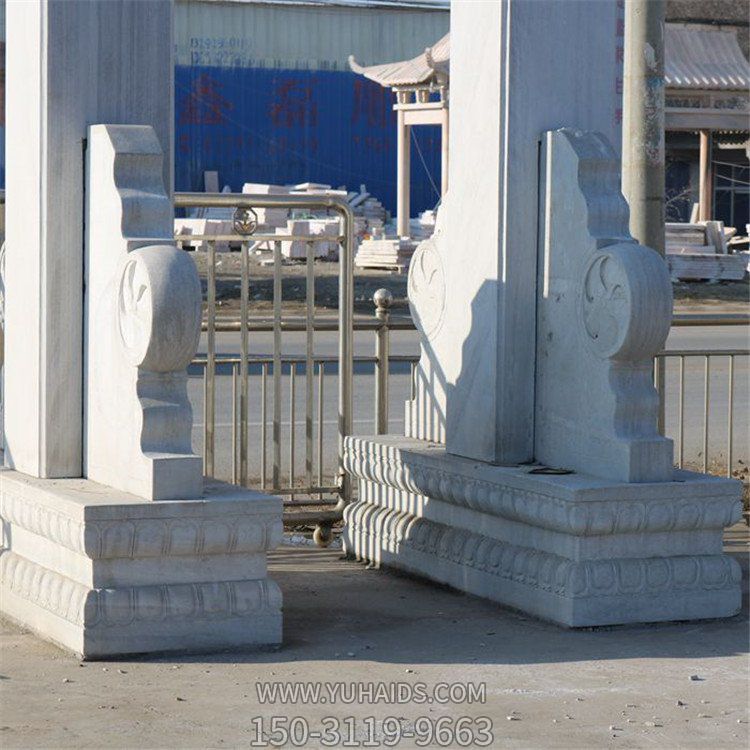 市场街道大理石石雕户外创意抱鼓石博鱼网页版