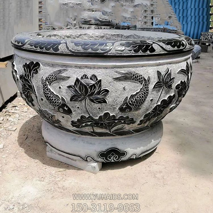 批量定制青石石雕花盆鱼缸 仿古做旧户外园林广场装饰石花盆_5804博鱼网页版