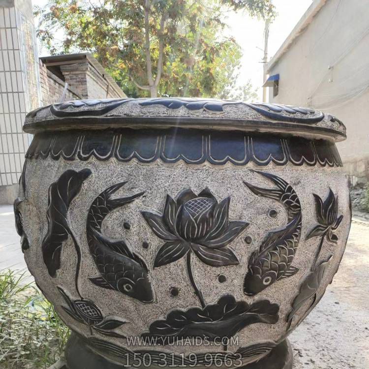 大型青石浮雕双语莲花鱼缸博鱼网页版