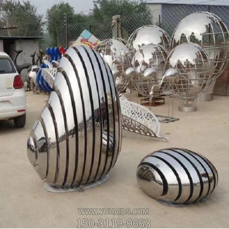 激光切割创意不锈钢镜面鹅卵石博鱼网页版