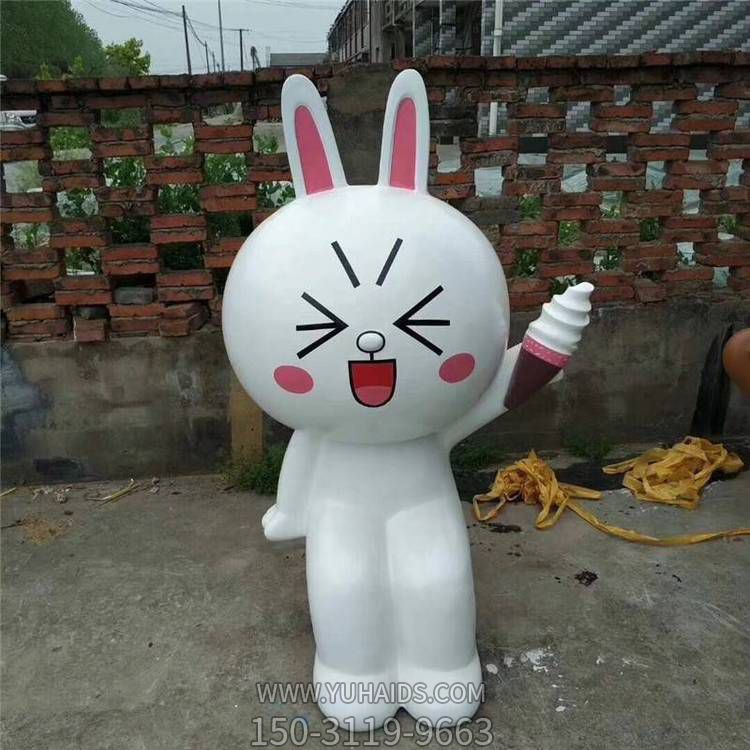 商场美陈摆件玻璃钢卡通兔子博鱼网页版