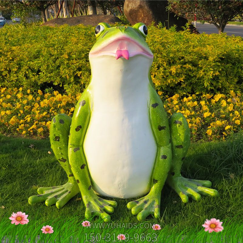 室内一只抽象玻璃钢青蛙博鱼网页版