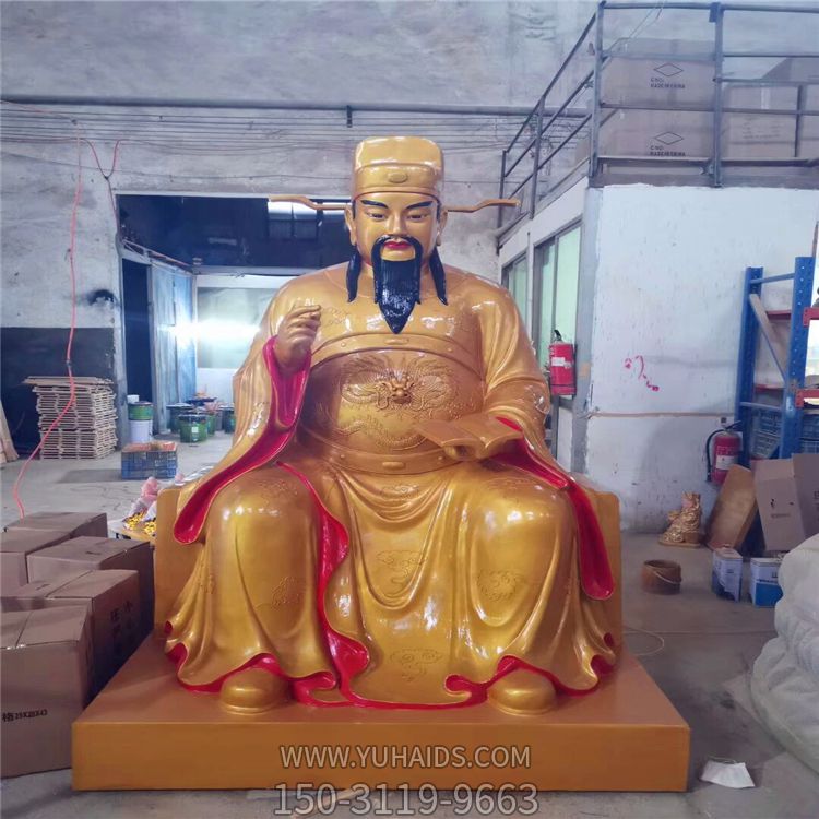 玻璃钢彩绘大型景观文昌帝君博鱼网页版