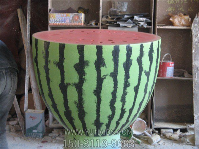 公园玻璃钢创意景观西瓜博鱼网页版