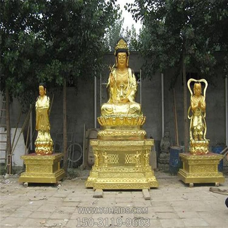 铸铜喷漆寺庙宗教供奉观世音菩萨博鱼网页版