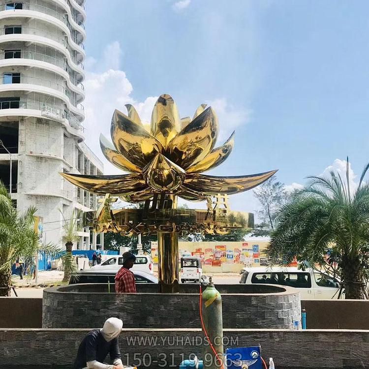 镜面不锈钢户外景观莲花博鱼网页版